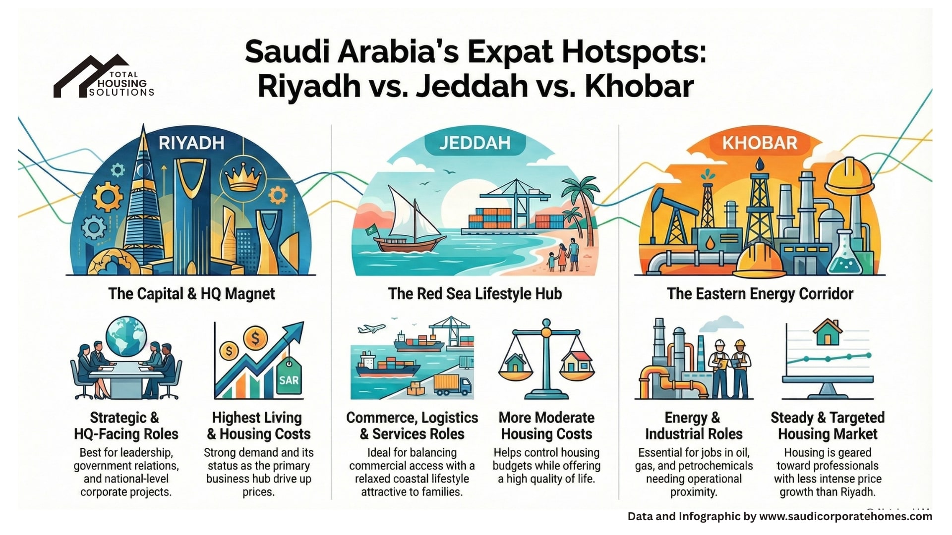 Riyadh, Jeddah, Khobar
