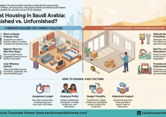 Furnished vs Unfurnished Corporate Housing in Saudi Arabia: What’s Best for Your Expat Employees