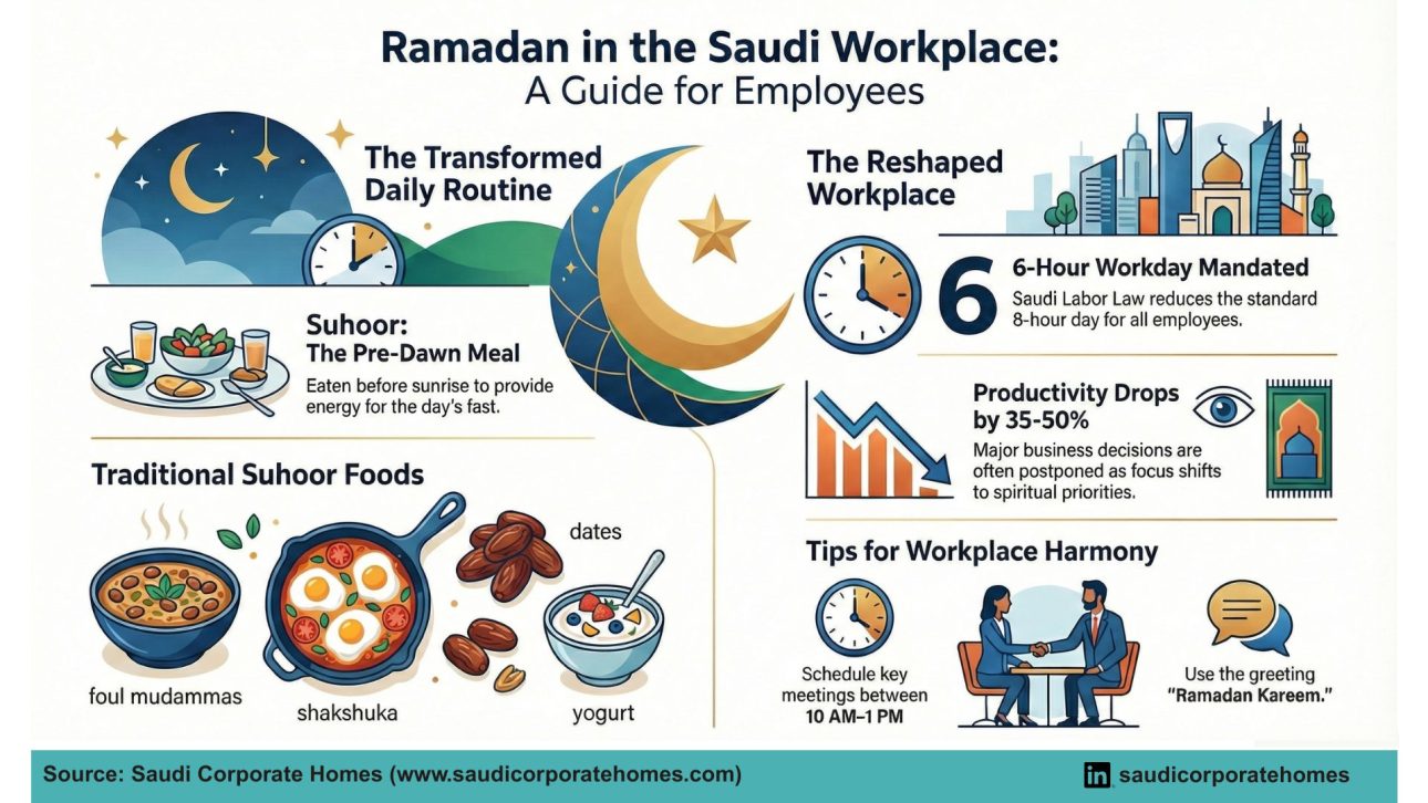Beyond the Office: How Ramadan Transforms Daily Routines for Workers in KSA